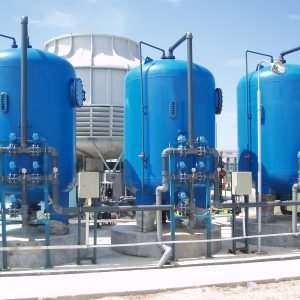 Activated carbon/quartz sand filter