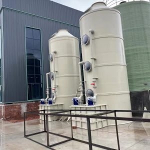 Wet spray tower